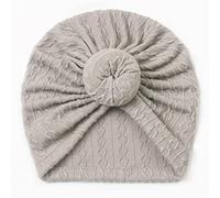 Bonnet Hiver Garcon 3 Ans - Toddler Infant Baby Boys Girls Solid Cap Beaniess Noué Élastiques Turban Chapeau (Grey One Size)