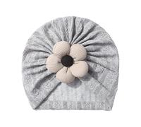 Bonnet Hiver Garcon 6 Ans - Bonnet en Tricot pour Bébé avec Un Joli Motif À Cinq Pétales pour Les Nourrissons Et Les Tout-Petits De 0 À 3 Ans (Grey 0-36 Months)