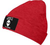 Bonnet Hiver Je Ne Crois Pas Aux Humains Extraterrestres Thermique Bonnets Doux Bonnet en Tricot pour Course À Pied Homme Décontractée