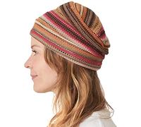 Bonnet Homme Chapeau Femme Crochet - Casquette Ete De Style Tricot Coloré Peruvien Boho Vintage Léger Unisexe Rose