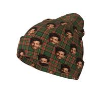 Bonnet Homme Personnalisable Choisissez Votre Photo du Visage Bonnets Hiver Chaud personnalisée Beanie Ski Sport Running stylé Chapeau Femme Skull Cap Noir Unisexe Cadeau Couple personnalisé