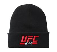 Bonnet Homme Ultimate Fight, Bonnet à Revers en Tricot Souple, Coiffe Automne-Hiver Adapté Sports, Camping, Tricot(Black)