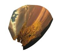 Bonnet imprimé Good Morning pour femme, bonnet unisexe avec tête de mort, bonnet d'hiver, doux et confortable, bonnet de chimio, bonnet de sommeil confortable pour la perte de cheveux, multi-usage