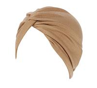 Bonnet Islamique Femme - Femmes Inde Chapeau Voltige Musulmane Cancer Bonnet Turban Chapeau d'hiver (Khaki One Size)