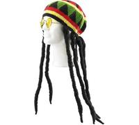 infactory Bonnet jamaïcain avec Dreadlocks & Lunettes