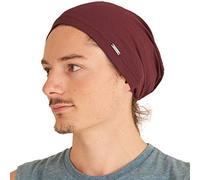 Bonnet Léger Souples D'été Femme - Homme Slouchy Chapeau 100% Coton Chimiothérapie Beanie Hat Bourgogne