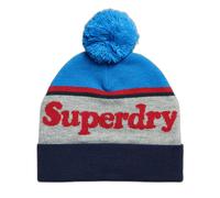 Superdry Vintage Classic Logo Beanie, Béret Femme, New Royal/Red,