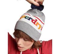 Bonnet logo femme Superdry Essential Gris TU