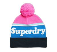 Bonnet logo femme Superdry Essential Rose TU