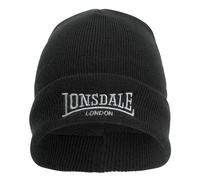 LONSDALE Bonnet 'Dundee' gris / noir, Taille 55-60