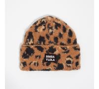 Bonnet maille léopard marron M
