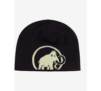Bonnet Mammut Logo noir blanc perle