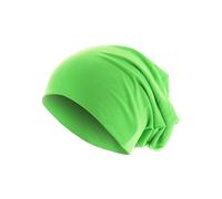 MSTRDS Bonnet Beanie en Jersey Unisexe Vert fluo Taille Unique