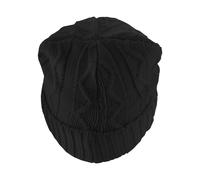 MSTRDS Bonnet Beanie Cable Flap Noir Einheitsgröße