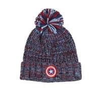Bonnet Melange Avec Pompon Avengers - Blanc - Taille Unique (53-56)