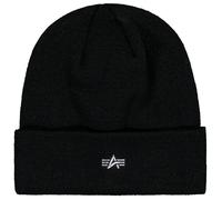 Bonnet Metal Logo Beanie Alpha Industries - Black universel