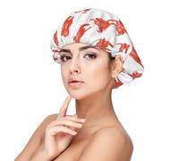 Bonnet mignon en satin de soie imprimé taureau pour femme endormie, bonnet réglable double couche en satin pour cheveux bouclés