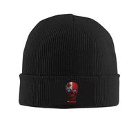 Bonnet Motif Squelette du Drapeau tongien de Tonga Bonnet de crâne | cyclisme 53-59CM Chaud Casquette Skullcap épais Bonnet de Pêcheur cyclisme Hiver