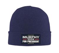 Bonnet Murphy 2028 Chris Murphy président 2028 Votez Bleu Bonnet à Revers | ski 53-59Cm Chaud Chapeau de Crâne à Revers Respirant Bonnet Running toutes les saisons Randonnée