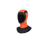 Bonnet neoprene hi vis hood noir orange