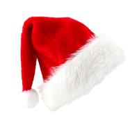 Bonnet Noel Chapeau de Père Noël Adultes en Grande Taille de Luxe Christmas Costume de Noël en Peluche Ornements de Noël
