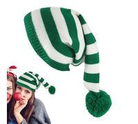 Bonnet Noël Tricoté - Bonnet Femme Père Noël Tricoté, Unisexe Coloré pour Temps Froid Activités Extérieures Port Quotidien