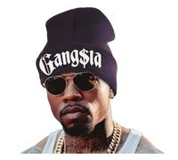 FIESTAS GUIRCA | Chapeau Gangster Adulte Unisexe (Taille Unique) - Accessoire de Costume pour Fêtes de Gangsters et Mafieux - Idéal pour Halloween, Carnaval et Fêtes à Thème - Noir Blanc