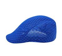 Bonnet Nuit Satin Boucle Femmes Respirant Confortable Automne bérets Nouvelles Casquettes de Baseball Melon Enfant (Blue, One Size)