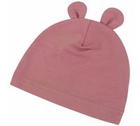 Bonnet ourson en bambou vieux rose 3 -