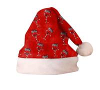 Bonnet Pere Noel Adulte, Chapeaux d'hiver de pour enfants et s, s tricotés doux et amples, chapeaux tressés chauds (Brick Red, 15-60 Years)