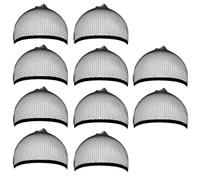 bonnet perruque ALAN EATON noir perruque casquette Net extrémité fermée doublure de cheveux tissage casquettes for Halloween Cosplay perruques utiliser résille(10PCS)