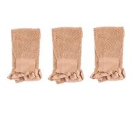 bonnet perruque Bonnet de perruque en, filet à cheveux très élastique, extensible, extrémité ouverte, filets résille for accessoires perruques, beiges, 3 pièces(3pcsskin)