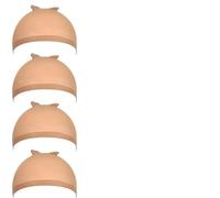 bonnet perruque Bonnet de perruque en nylon extensible antidérapant for femme, doux et respirant, extrémité fermée(10pcs)