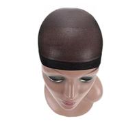 bonnet perruque Bonnet de perruque en nylon, filet à cheveux couleur chair, extensible, bout fermé, peau extra fine et respirante(1 pack black)