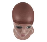 bonnet perruque Bonnet de perruque en nylon, filet à cheveux couleur chair, extensible, bout fermé, peau extra fine et respirante(1 pack light brown)