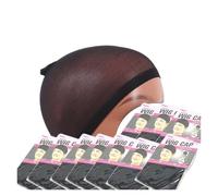 Bonnet Perruque Bonnets de perruque noirs, lot 20 bonnets, en nylon extensible for, for femmes(Jet-black)