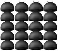 Bonnet perruque Perruque, perruque noire, 20 pièces, bonnets de, bas noirs, en nylon extensible for, for femmes pour cheveux