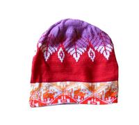 Bonnet péruvien authentique en Laine Naturelle Alpaga/mouton tricoté à la Main fabriqué au Pérou de façon Artisanale Taille 58cm multicolore motifs lama inca Chullo Hiver Femmes Hommes ref.Papa (n°14)