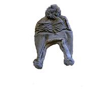 Bonnet péruvien Taille XL 60-62cm très Chaud 100% Acrylique Doublure Polaire Chullo pérou Hiver Chaud Pompon Femmes Hommes Mixte REF/ E19150