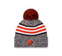 Bonnet pompon FOCO Cleveland Browns NFL avec logo chin et rayures, couleur de l' quipe