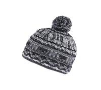 Bonnet Pompon Noir et Gris Doublure Polaire Alpy Leon Montane - Mixte