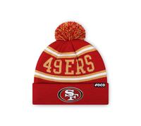Bonnet ? pompon ray? avec logo NFL FOCO San Francisco 49ers, couleur de l'?quipe