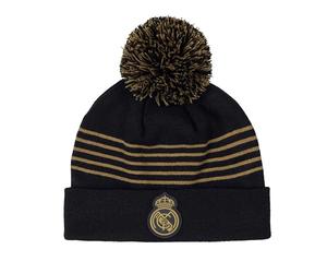 Bonnet pompon supporter REAL - Collection officielle Real Madrid - Football - Taille homme