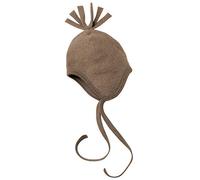 Bonnet pour bébé en polaire 100 % laine mérinos - Marron - 24 mois