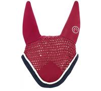 Bonnet pour cheval chasse-mouches Equithème Polyfun Rouge Cheval