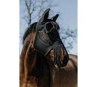 Equithéme Masque anti-mouches avec franges Noir Taille M