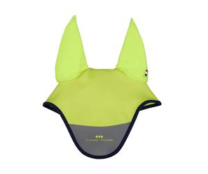 Bonnet pour cheval réfléchissants Premier Equine Jaune M