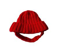 Bonnet pour chien, couverture par temps froid, accessoire de tenue de fête, pour tissu tricoté doux, chapeau extensible pour animaux de compagnie avec trous d'oreille, tenue de costume prête pour phot