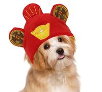Bonnet pour chien | Dieu de la richesse pour animaux de compagnie pour le Nouvel An chinois, chapeau respirant pour chien, cache-oreilles, protection pour Noël, Pâques, fêtes costumées