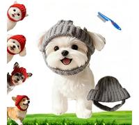 Bonnet pour Chien en Tricot Rouge 2026 avec Rabats d'oreille, Bonnet pour Chien pour chienes, Bonnets pour Chiens Rouge Cher, Chaleur Confortable, pour l'hiver, Petits Chiens/Chats (Yellow)